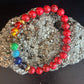 Chakra & Red Turquoise Energy Alignment Bracelet – 8mm Beads for Spiritual Protection & Vitality (Small to Medium Wrists)