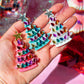 Ceramic Christmas Tree Earrings