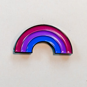 Bisexual Rainbow Enamel Pin