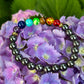 Chakra Healing Beads Bracelet with Hematite - Grounding, Protection & Balance