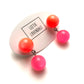 Neon Melon and Pink Moonglow Lollipop Drop Earrings