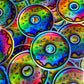 Bespattered Facade Holographic Rainbow Sprinkle Donut Sticker