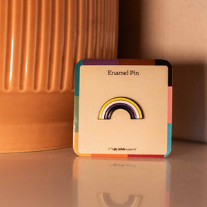 Non-Binary Rainbow Enamel Pin