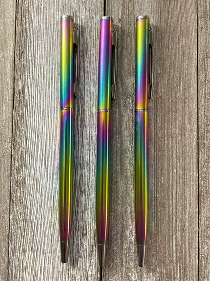 Oil Slick Slim Twist Pen