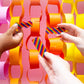 Rainbow Striped Barrettes
