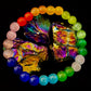 Rainbow Cat’s Eye Beaded Bracelet – Chakra Inspired Multicolor Bracelet | Pride Energy Jewelry