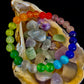 Rainbow Cat’s Eye Beaded Bracelet – Chakra Inspired Multicolor Bracelet | Pride Energy Jewelry