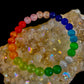 Rainbow Cat’s Eye Beaded Bracelet – Chakra Inspired Multicolor Bracelet | Pride Energy Jewelry