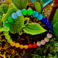 Rainbow Cat’s Eye Beaded Bracelet – Chakra Inspired Multicolor Bracelet | Pride Energy Jewelry