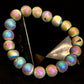 Peacock Rainbow Druzy Agate Bracelet – Titanium Coated 10mm Beads | Stretch Fit | Iridescent Statement Jewelry