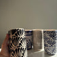 Mexican hand made pottery agua fresca jar and cup set, juego de jarra y vasos.