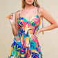 BE BLISSFULLY HAPPY WOVEN ROMPER