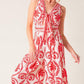 COLETTE DREAM RED WOVEN JUMPSUIT