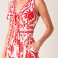 COLETTE DREAM RED WOVEN JUMPSUIT