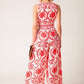 COLETTE DREAM RED WOVEN JUMPSUIT