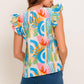 VACATION STATE OF MIND WOVEN TOP