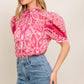 PRECIOUS HEART WOVEN TOP