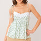 SUMMER PETALIA WOVEN EYELET TOP
