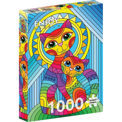 Inseparable Cat & Kitten 1000 Piece Jigsaw Puzzle Enjoy