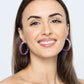 Ombre Painted INSTYLE Lucite Hoop Earrings