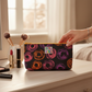Jams World Go-To Lined Zip Pouch - Neon Donuts