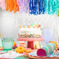Multicolor Fringe Canopy Banners (set of 2)