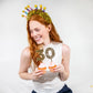Gold Confetti Number Cake Toppers: 0-9