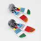 Bright Multi Color Geometric Earring
