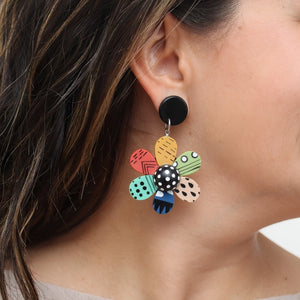 Garden of Color Flower Earring