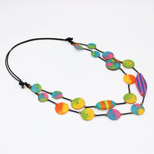 Reese Colorburst Double Strand Necklace