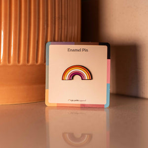 Lesbian Rainbow Enamel Pin