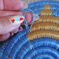 Lizzie African Basket Collection, Teal, Pink, Blue, from Rwanda, Set of 3