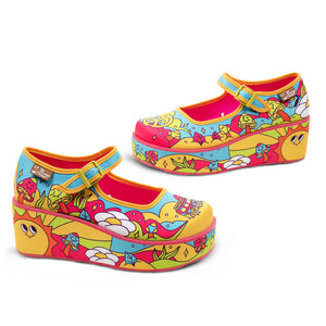 Chocolaticas® Love On The Road Women's Mary Jane Platform
