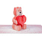 I Love U Bear Pop Up Card - 5" x 7"