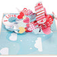 I Love You Biplane Pop Up Card - 5" x 7"