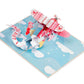 I Love You Biplane Pop Up Card - 5" x 7"