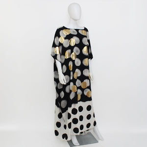 Multi Dimension Polka Dot Kaftan