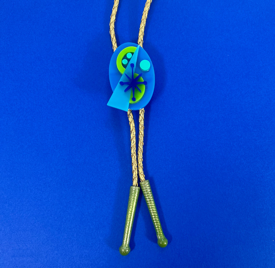 Mid Century Modern Starburst Bolo Tie