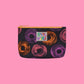 Jams World Go-To Lined Zip Pouch - Neon Donuts
