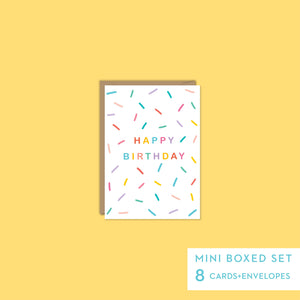 Rainbow Sprinkles-Mini Boxed Set of 8 cards