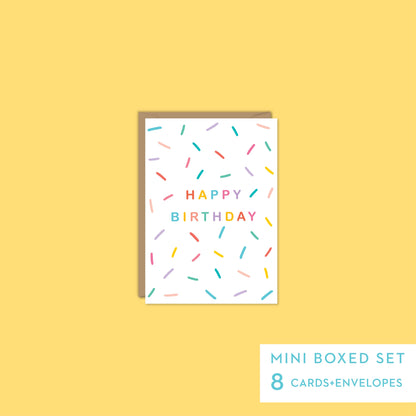 Rainbow Sprinkles-Mini Boxed Set of 8 cards