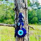 Macrame Evil Eye Wall Hanging | 7 Pcs Evil Eye Wall Decor | Evil Eye House Protection| Evil Eye Beads | All Seeing Eye| Macrame Wall Hanging