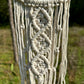 Macrame Wall Hanging Crescent Moon Dream Catcher with Moon Charm, Modern Boho Style Home Decor -- Black or Cream