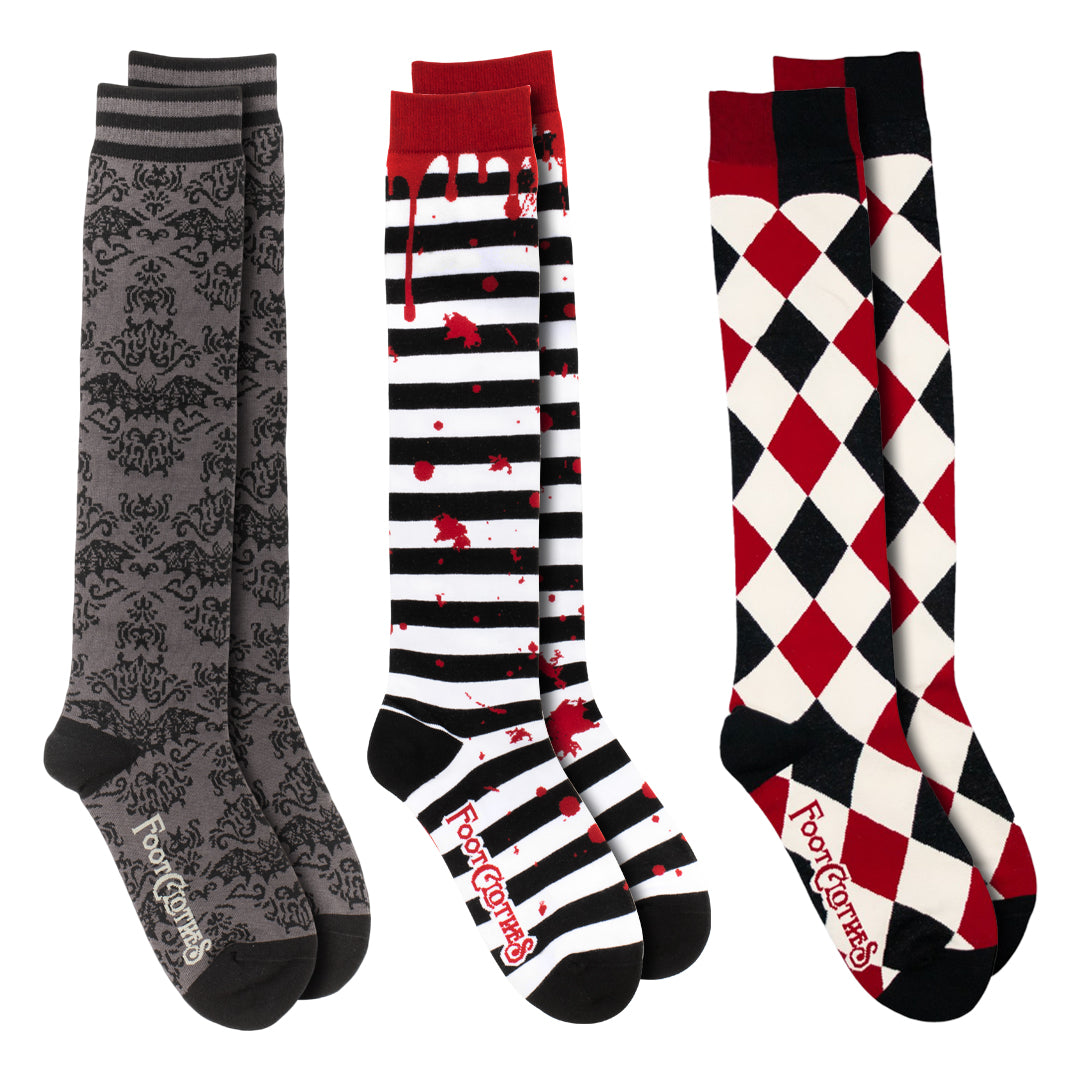 PREORDER Mall Goth Knee High Sock Pack | 3 Designs