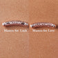 Thai Buddhist Temple Bracelets, Gold, Silver Mantra Bangle, Kumlai Sizes Available