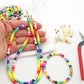 Rainbow Enamel Bead Sunglasses Necklace Kit, ready to wear or DIY Mask Chain