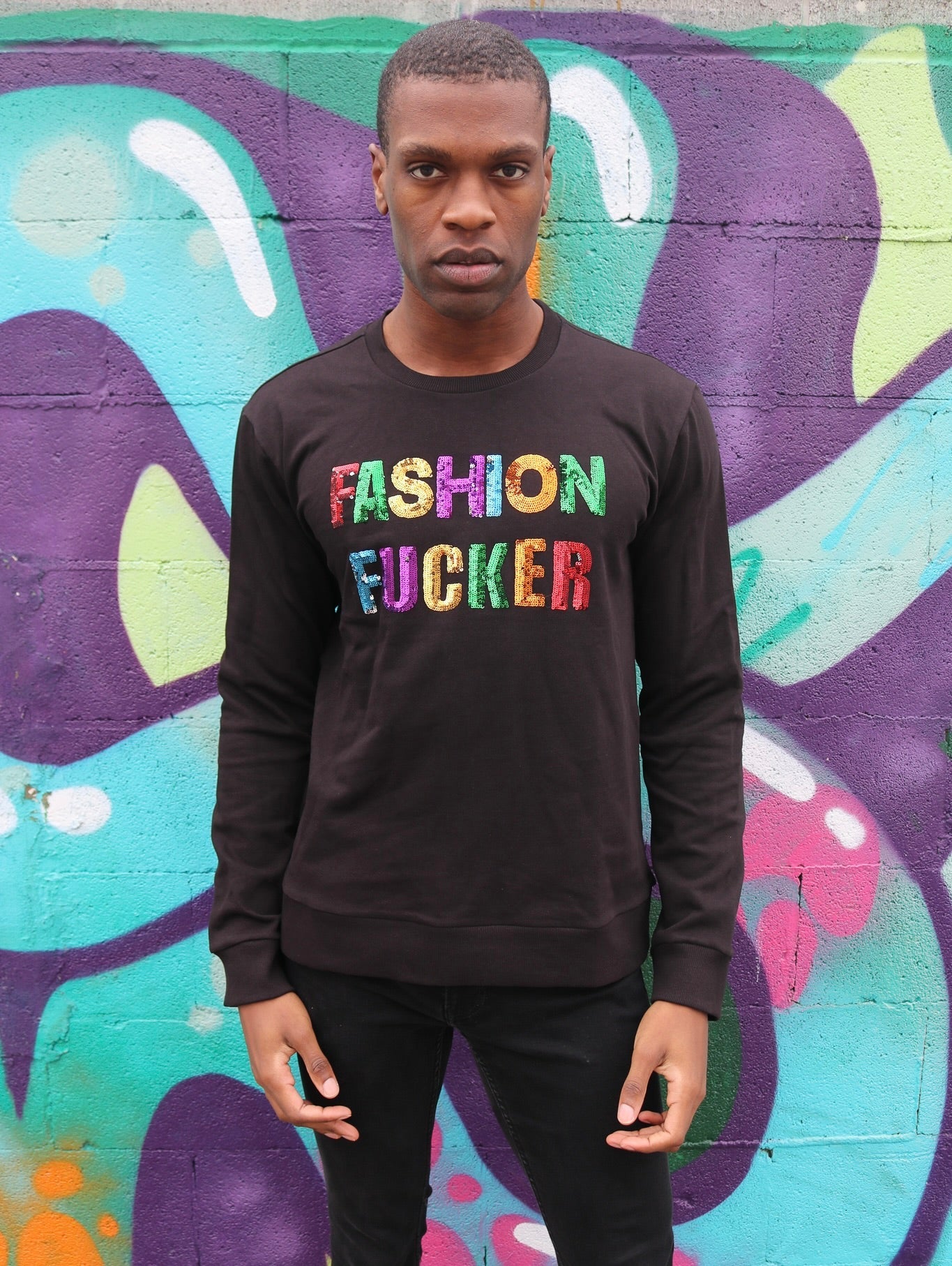 Any Old Iron Mens Fashion Fucker Sweatshirt