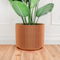Mid-Century Ribbed Planter