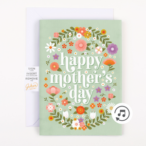 Endless Baby Cry Mother's Day Card with Glitter