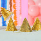 Mini Gold Fringe Party Hats (set of 4)
